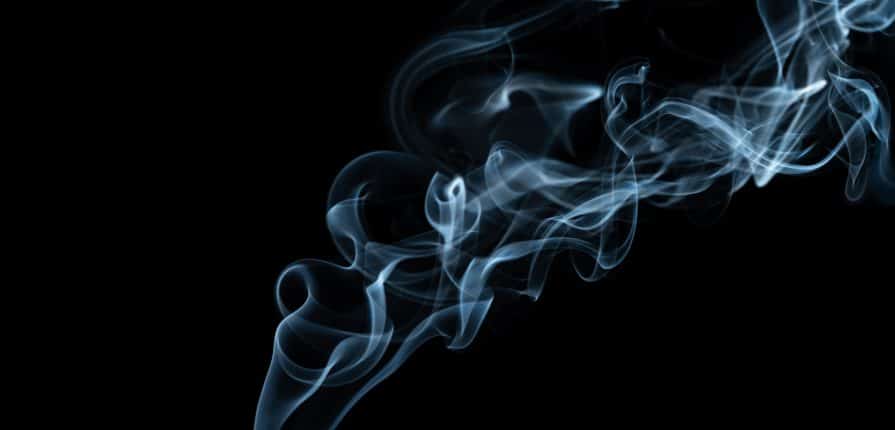 Image of vapor on a black background