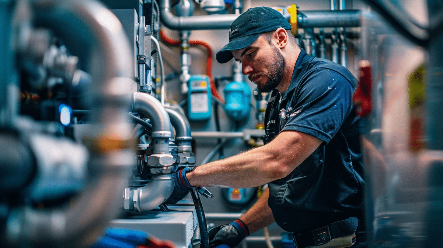 plumbing service technician